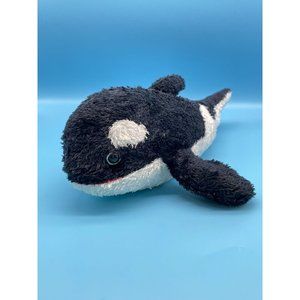 Orca Killer Whale Dolphin 13" Realistic Stuffed Plush Black White Fish Marine